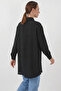 Women's Long Sleeve Black Shirt Tunic - 5