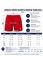 Red Men's Swim Shorts with Side Zipper Pockets and Inner Mesh Lining, Men's Swimwear Shorts - 5