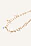 Women's 2-Piece Beaded and Starfish Anklet H4367Axns - 3