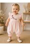 Eid Embroidered Lace Detailed Baby Girl Muslin Jumpsuit