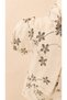 Elegant Floral Embroidery Three-Piece Set - Shirt T-Shirt Shorts Set - Beige Dream - 2