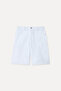 Women's White Straight Fit Shorts