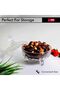 Candy Jar with Lid - Transparent Glass Storage Jar - Glass Storage Container Jar for Sweet Sugar Candy - 4