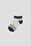 Baby Boy and Child Mixed Patterned Premium Cotton Booties Socks Set - 4