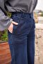 Dark Blue High Waist Palazzo Pants - 5