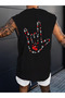 Men's oversized crew neck sleeveless t-shirt - longline