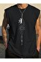 Men's oversized crew neck sleeveless t-shirt - longline