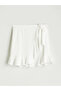 Ruffled Mini Skirt with Elastic Waist - 5