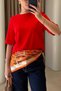 Premium T-Shirt with Shoulder Pads - Red - 2