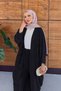 Women's Tulle Floral Embroidered Bat Sleeve Linen Suit - 2