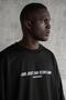 Men's Printed Long Sleeve T-Shirt Black - 2