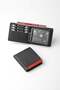Genuine Leather Horizontal Men's Wallet with Multiple Card Slots and Cash Compartment – 27552 - Black/Red - 3