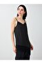 Black V-Neck Lace Detailed Strappy Blouse - 5