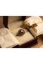 Bronze Vintage Women Ring Authentic Copper Jewelry Red Crystal Round Victorian Adjustable - 3