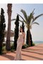 Women's Halter Neck Strappy Long Knitted Beach Dress - 4