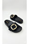 Women's Gold Single Buckle Anatomical Comfortable Stylish Soft Sole Slippers - 3