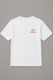 Pink Mood 90S Girl Embroidered White Regular Fit Unisex T-Shirt 30/1 Normal Fabric - 3