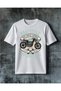 Brat Style Motorcycle Printed Oversize T-Shirt