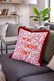Motivational Written Abstract Wave Pattern Fringed Throw Pillow Cover Burgundy Tassel Pillowcase - 3