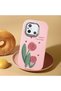 Redmi 12C Compatible Shock-Absorbing Camera Protected Pink Silicone Case - 2