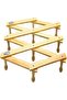 Extendable Accordion Wooden Wall-Hanger Clothes Expansion Rack (10 Pegs) - 3