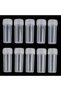 100Pcs 5ML Mini Flat-Bottomed Plastic Clear Test Tubes With Screw Caps Cosmetic Travel Lotion Sto... - 3
