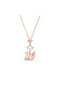 Women's Steel Zircon Stone Swan Model Swan Necklace