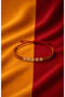 Yellow Red 5 Star Fan Bracelet Adjustable Cord - 2