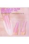 Sandwich Nail Dual Forms for Builder Gel - 2026 Nail Extension Mold - 240Pcs Short Coffin - 8
