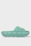 Embossed Textured Beach Pool Outdoor Women's Slippers Water Green