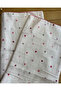 Pink Heart Patterned Single Layer Muslin Blanket – 1 Month / 6 Months / 12 Months Unisex Baby Muslin Blanket - 4