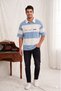 Unisex Polo Collar Zippered Parted Balance Printed Polo T-Shirt-Oversize Polo T-Shirt