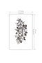 1 Sheet Flower Tattoo Sticker Waterproof Lasting Temporary Tattoo - 4