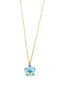 Glb-Stl41414 Flower Necklace - Turquoise - 2