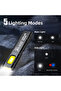 black LED Keychain Flashlight Rechargeable 550LM Portable Mini Torch Pocket Lantern Flood Work Light - 3