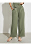 Olive Sleeveless Waistcoat and Wide Leg Pants Co-Ords - 5