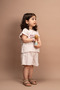 Girl's Bat Sleeve Summer Printed Shorts Set 1-6 Years Old - 8