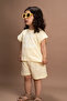 Girl's Bat Sleeve Summer Printed Shorts Set 1-6 Years Old - 5
