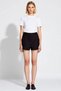 Women's Shorts High Waist City Short Patterned Woven Fabric Plain Pattern Wide Leg Short Length Melfi Stylish - 4