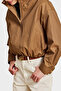 Cotton Blend Stand Collar Zippered Coat Coat Bbss26Fjc001150 - 5