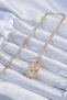 316L Steel Chain Gold Color Zircon Stone Bull Figured Tarot Necklace 5886 - Teolsa1988-9500 - 2