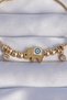 316L Steel Gold Color Zircon Stone Evil Eye Elephant Design Bracelet 5886 - Eterna2872-6032 - 2