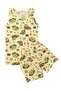 Boy's 100% Cotton Fabric Beige Color Scoop Mixer Construction Machinery Patterned Net Part Stitched Athlete Boxer Set