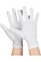 White Color Children's Lycra Pandomim Gloves