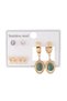 316 L Stainless Steel - Anti-Allergic - Non-Tarnish - Set of 3 - Women's Earrings