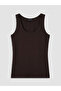 Brown U-Neck Women's Undershirt - 5