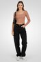 Women Square Neckline Long Sleeve Textured Top, Rose Pink - 2