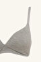 X9027Azgr93 Gray Cotton Covered Padded Wire-Free Bra - 8
