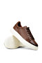 Men's Genuine Leather Tan Color Sneaker Shoes - 3