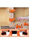 4-Pack Cabinet Clamps, 8510 Cabinet Claw, Face Frame Clamps for Installing Cabinets, 200 kg Load Limited Orange - 5